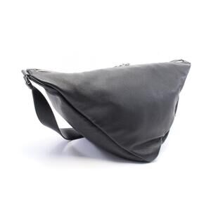 Prada VIT DAINO Triangle Shoulder Bag Leather Black